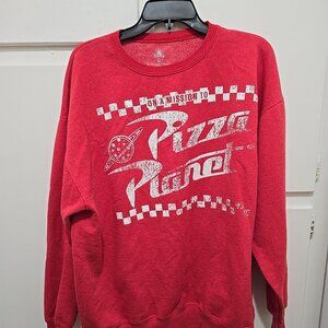Disney Parks Pizza Planet Toy Story Sweatshirt Pullover Top Crew Adult XL